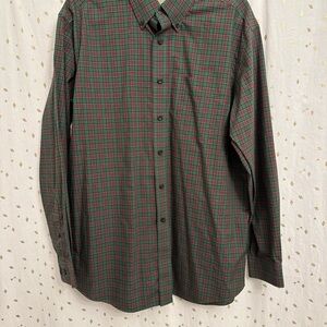 L.L. Bean Men’s Long Sleeve Christmas Button Up Shirt